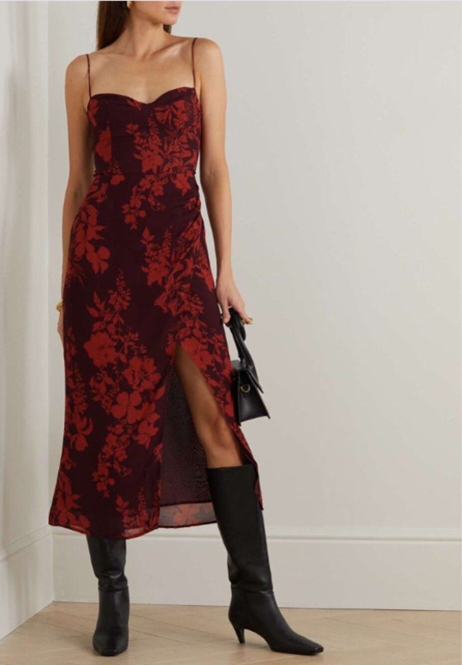 Reformation Kourtney Floral Midi Slip Dress Divina Size 2